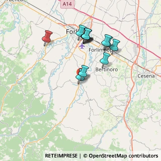 Mappa Viale della Repubblica, 47014 Meldola FC, Italia (7.00462)