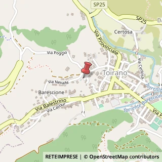 Mappa Via Ciappe, 12, 17055 Toirano, Savona (Liguria)