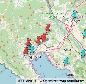 Mappa Via Bonamini Luigi, 19126 La Spezia SP, Italia (4.12727)