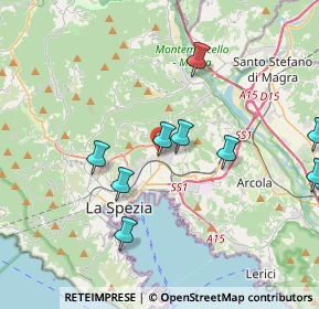 Mappa Via Bonamini Luigi, 19126 La Spezia SP, Italia (5.71929)