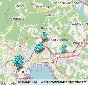 Mappa Via Bonamini Luigi, 19126 La Spezia SP, Italia (2.09455)