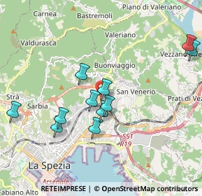 Mappa Via Bonamini Luigi, 19126 La Spezia SP, Italia (1.90273)
