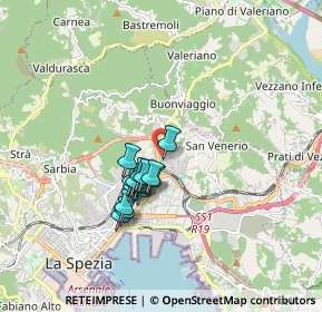 Mappa Via Bonamini Luigi, 19126 La Spezia SP, Italia (1.31357)