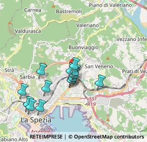 Mappa Via Bonamini Luigi, 19126 La Spezia SP, Italia (1.67)