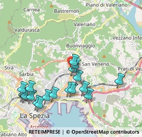 Mappa Via Bonamini Luigi, 19126 La Spezia SP, Italia (2.14278)