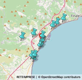 Mappa Via Tagliamento, 17025 Loano SV, Italia (2.86583)