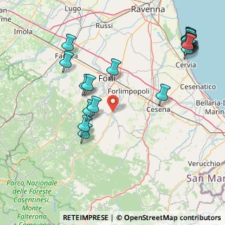 Mappa Via Ciro Menotti, 47014 Meldola FC, Italia (21.0445)