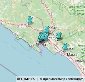 Mappa Salita del Castelvecchio, 19135 La Spezia SP, Italia (6.38917)