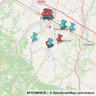 Mappa Via Cavour, 47014 Meldola FC, Italia (8.735)
