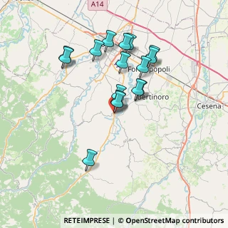 Mappa Via Francesco Nullo, 47014 Meldola FC, Italia (6.64375)