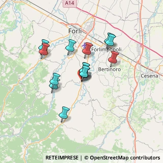 Mappa Via Francesco Nullo, 47014 Meldola FC, Italia (5.76714)