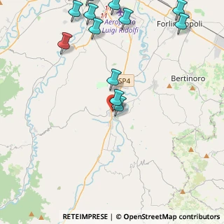 Mappa Via Francesco Nullo, 47014 Meldola FC, Italia (6.15786)