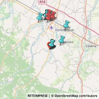 Mappa Via Camillo Benso Conte di Cavour, 47014 Meldola FC, Italia (7.9725)