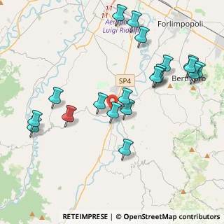 Mappa Via Camillo Benso Conte di Cavour, 47014 Meldola FC, Italia (4.5255)