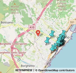 Mappa Via Fornaci, 17054 Loano SV, Italia (1.146)