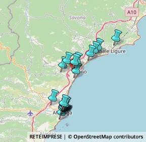 Mappa Via Fornaci, 17054 Loano SV, Italia (6.84)