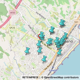 Mappa Via IV Novembre, 17025 Loano SV, Italia (0.4545)