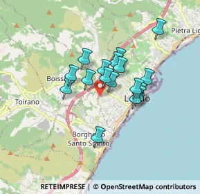 Mappa Via Fornaci, 17025 Loano SV, Italia (1.28176)