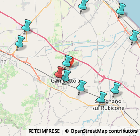 Mappa Via Fondi I°, 47035 Gambettola FC, Italia (4.88455)