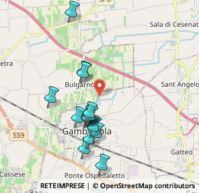 Mappa Via Fondi I°, 47035 Gambettola FC, Italia (1.78333)