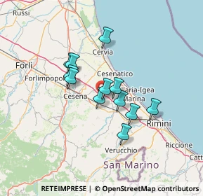 Mappa Via Fondi I°, 47035 Gambettola FC, Italia (10.18917)