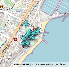 Mappa Via Renato Boragine, 17025 Loano SV, Italia (0.155)