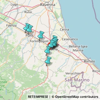 Mappa Via prima Ancona, 47023 Cesena FC, Italia (7.18)