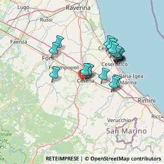 Mappa Via prima Ancona, 47023 Cesena FC, Italia (13.3725)