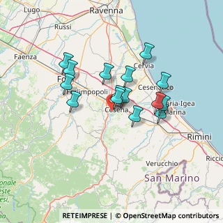 Mappa Via prima Ancona, 47023 Cesena FC, Italia (11.56733)