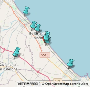 Mappa Via Enrico Berlinguer, 47814 Bellaria-Igea Marina RN, Italia (3.54364)