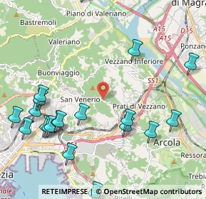 Mappa Via del Monte, 19135 La Spezia SP, Italia (2.681)