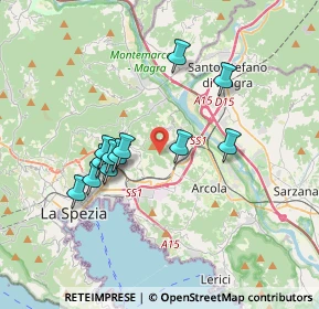 Mappa Via del Monte, 19135 La Spezia SP, Italia (3.21077)