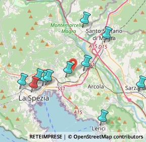 Mappa Via del Monte, 19135 La Spezia SP, Italia (4.79)