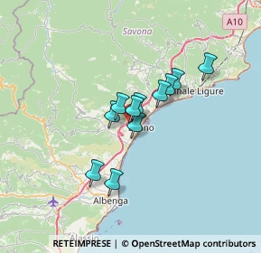 Mappa Via delle Fornaci, 17025 Loano SV, Italia (4.59091)