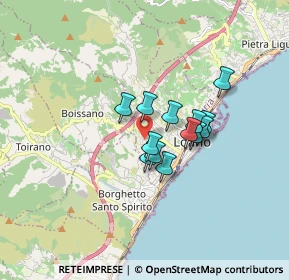 Mappa Via delle Fornaci, 17025 Loano SV, Italia (1.12385)