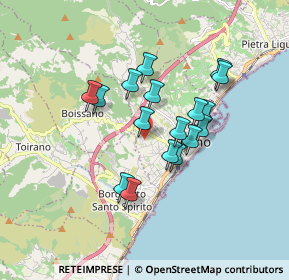 Mappa Via delle Fornaci, 17025 Loano SV, Italia (1.42647)