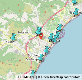 Mappa Via delle Fornaci, 17025 Loano SV, Italia (2.09833)