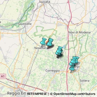 Mappa Via A. Zavaroni, 42012 Campagnola Emilia RE, Italia (5.42462)