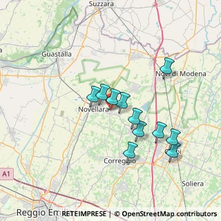 Mappa Via A. Zavaroni, 42012 Campagnola Emilia RE, Italia (6.23)