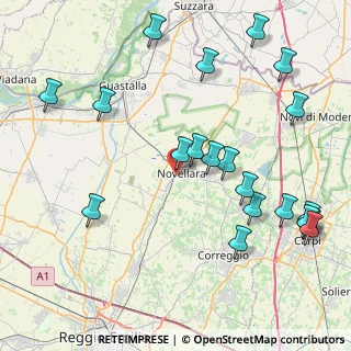 Mappa Via S. Pertini, 42017 Novellara RE, Italia (10.0525)