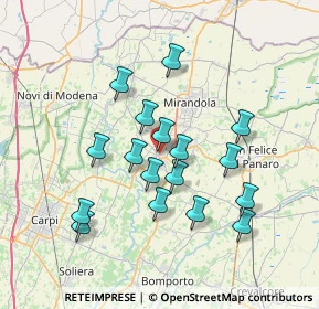 Mappa Via della Libertà, 41032 Cavezzo MO, Italia (6.57059)