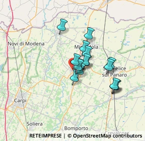 Mappa Via della Libertà, 41032 Cavezzo MO, Italia (4.96688)