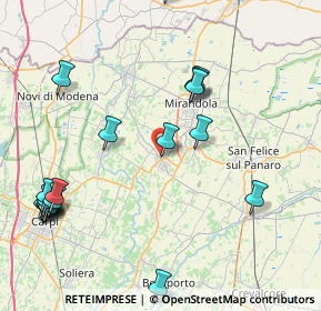 Mappa Via della Libertà, 41032 Cavezzo MO, Italia (10.4235)