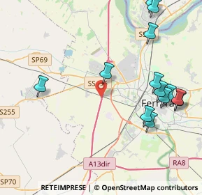 Mappa Via Catena, 44124 Ferrara FE, Italia (4.95769)