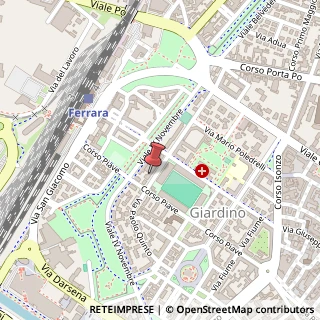 Mappa Via Ortigara, 26A, 44121 Ferrara, Ferrara (Emilia Romagna)