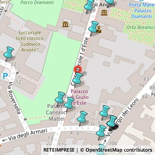 Mappa Corso Ercole I d'Este, 44121 Ferrara FE, Italia (0.09412)