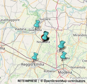 Mappa Via P. Togliatti, 42017 Novellara RE, Italia (5.89538)