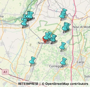 Mappa Via P. Togliatti, 42017 Novellara RE, Italia (7.55842)