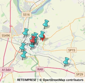 Mappa Via Mafalda Favero, 44123 Ferrara FE, Italia (2.94818)