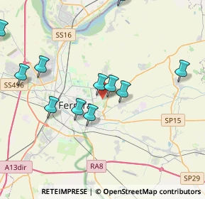 Mappa Via Mafalda Favero, 44123 Ferrara FE, Italia (4.14727)